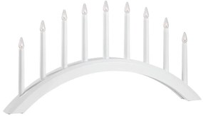 Markslöjd 705954 - Karácsonyi gyertyatartó AVENTO 9xE10/3W/230V fehér