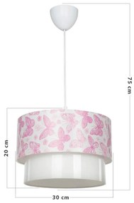 Fehér-rózsaszín gyerek lámpa – Squid Lighting
