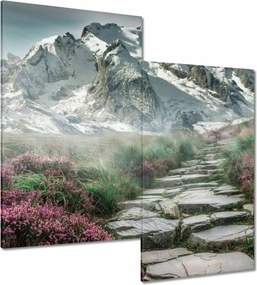 Vászonkép 60x60 Hegyi kilátás Tájkép Köd