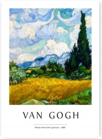 Van Gogh Búzamező Poszter A2 59,4x42cm #270