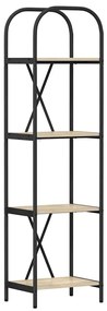 Könyvespolc sonoma tölgy 40 x 30 x 146 cm Faanyag