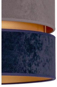 Duolla - Csillár zsinóron DUO 1xE27/15W/230V átm. 40 cm kék