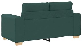 sötétzöld szövet loveseat kanapé 120 cm