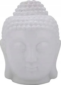 Gyertyatartó fehér kerámia Buddha fej
