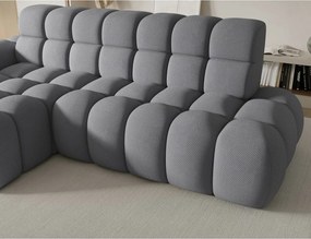 Szürke kinyitható sarokkanapé (bal oldali-heverő résszel) Ceedro – ELTAP