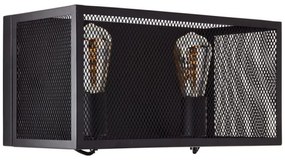 Brilliant - Fali lámpa MAZE 2xE27/40W/230V fekete