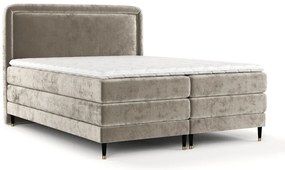 Világosbarna boxspring ágy 160x200 cm Dove – Maison de Rêve
