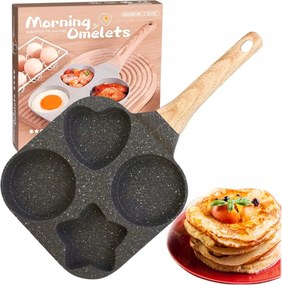 Palacsintasütő Csillag Szív Tojástartó Tapadásmentes 37 cm