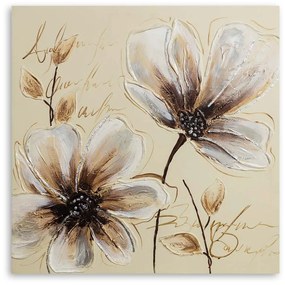 Gario Vászonkép Festett virágok Méret: 60 x 60 cm