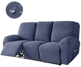 Relax Fotel Huzat (enyhén vízlepergető, 3 üléses, sötétkék, rugalmas)