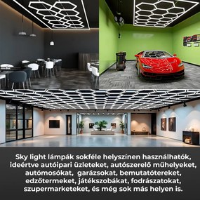 Sky Light SKL08 méhsejt mennyezeti világítás 6500K