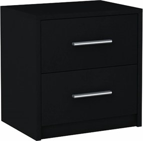 Éjjeliszekrény éjjeli asztal Bodo 2S Fekete Ufc komód