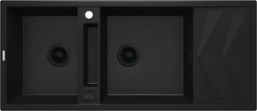 Magnetic gránit mosogató_nero_2 medence+csepegtető