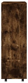 füstös tölgyszínű szerelt fa ruhásszekrény 80 x 40 x 110 cm