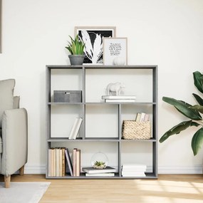 szürke sonoma szerelt fa elválasztó könyvespolc 102x29x103,5cm