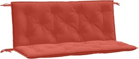vidaXL 2 db melange piros szövet kerti padpárna 120 x 50 x 7 cm