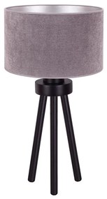 Duolla - Asztali lámpa LYON 1xE27/15W/230V átm. 30 cm szürke