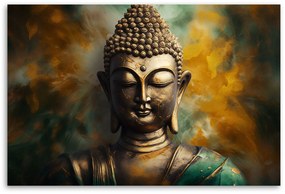 Gario Vászonkép Bronz Buddha szobor Méret: 120 x 80 cm