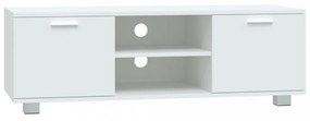 fehér szerelt fa TV-szekrény 120 x 40,5 x 35 cm