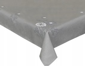 Abrosz Asztalra 140x260 Szürke Dekoratív Virágok