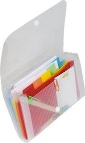 Harmonikamappa, 180x110 mm, PP, 6 rekeszes, EXACOMPTA (EX55498E)