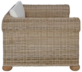 Természetes rattan fotel párnákkal
