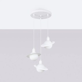 Fehér gyerek lámpa üveg búrával Mab – Sollux