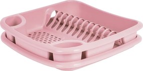 Szárító edénycsepegtető tálca Soft Rózsaszín