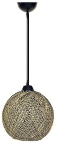 Asir Csillár zsinóron JUTE 1xE27/60W/230V sárga AS0371