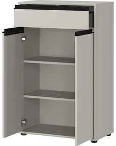 Szürke magas fürdőszoba szekrény 63x98 cm Lemont – Germania