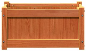 viaszbarna tömör fenyőfa kerti virágláda 60 x 31 x 31 cm
