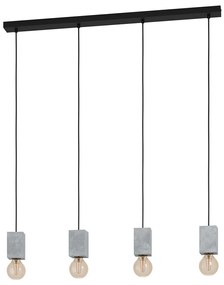 Eglo 43598 - Csillár zsinóron PRESTWICK 4xE27/40W/230V