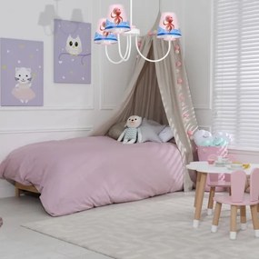 Gyermek csillár rúdon OCTOPUS 3xE14/40W/230V