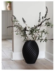 River fekete porcelán váza, magasság 26 cm - Morsø
