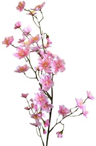 Rózsaszín mű cseresznye ág 75cm
