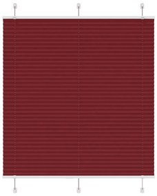 pliszírozott redőny Bordeaux piros 120x150 cm szövetszélesség