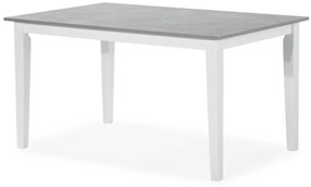 Asztal Provo 171Fehér, Szürke, 74x90x140cm, Közepes sűrűségű farostlemez, Fa