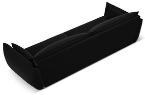 Fekete bársony kanapé 248 cm Vanda – Mazzini Sofas