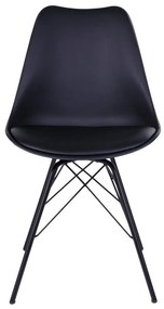 Fekete étkezőszék szett 2 db-os Oslo – House Nordic