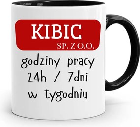 Szurkolóknak Szurkolói Bögre Fekete Ajándék fényképes nyomattal