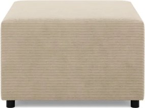 Zeus puff, kordbársony, 70x70, bézs