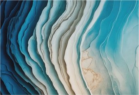 Dekoratív fotótapéta falra Könnyű összeszerelés Harmónia hullámok 152x104 Ragasztó