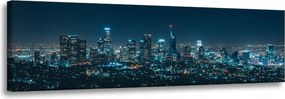 Vászonkép Los Angeles építészet éjszaka 135X45 cm
