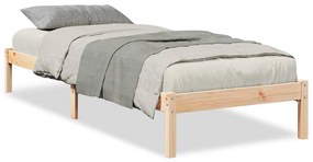 tömör fenyőfa extra hosszú ágykeret matrac nélkül 100 x 220 cm