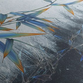 Kép - bambusz a falon (70x50 cm)