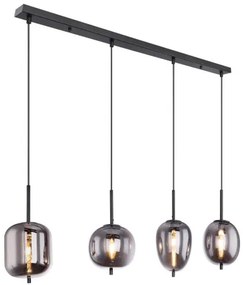 GLOBO 15345-4 BLACKY Többágú Függesztett Lámpa IP20