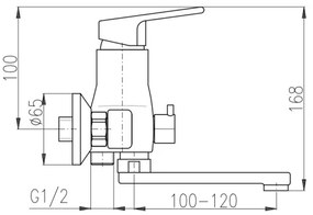 RAV Slezák SA051.5 - SAZAVA kádcsaptelep, fényes króm