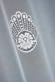 Mg Függöny fehér 34488 250x170cm kész M szalaggal