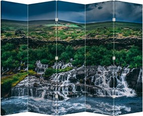 Paraván - Vízesések a természetben (210x170 cm)