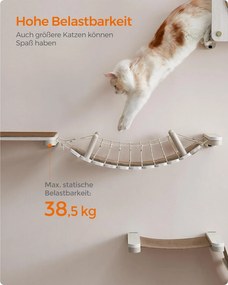 Macska híd, macska mászóka  87,2 x 28 x 13,8 cm | Feandrea